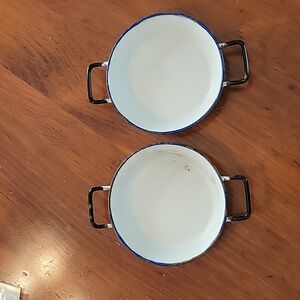 Sweden Enameled Handled Plates - 2